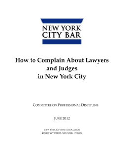 How to Complain About Lawyers and Judges in New York City