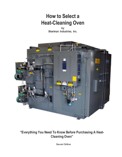 How to Select a Heat-Cleaning Oven Cleaning Oven”