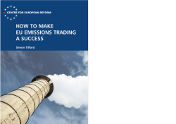 HOW TO MAKE  EU EMISSIONS TRADING  A SUCCESS Simon Tilford