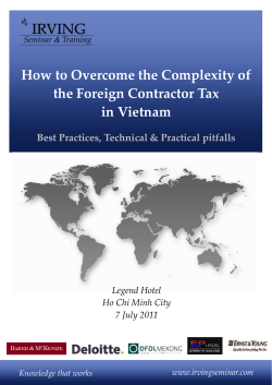 How to Overcome the Complexity of the Foreign Contractor Tax in Vietnam