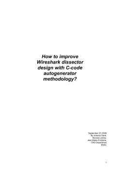 How to improve Wireshark dissector design with C-code autogenerator