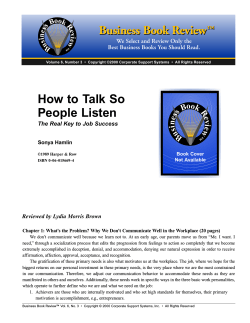 How to Talk So People Listen Business Book Review Bu
