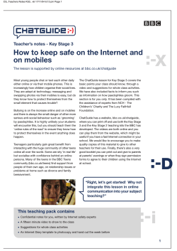 How to keep safe on the Internet and on mobiles