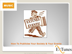 How To Publicise Your Society &amp; Your Events