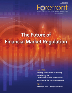 refront F The Future of Financial Market Regulation