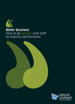 Better Business: How to go with staff to improve performance
