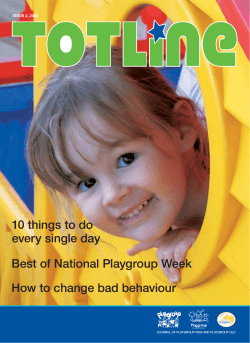 10 things to do every single day Best of National Playgroup Week