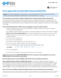 How to apply for Blue Cross Blue Shield of Arizona...
