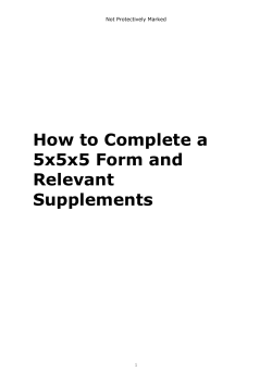 How to Complete a 5x5x5 Form and Relevant