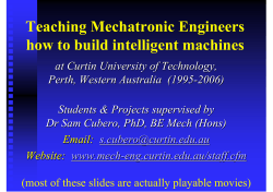 Teaching Mechatronic Engineers how to build intelligent machines