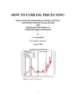 HOW TO CURB OIL PRICES NOW!