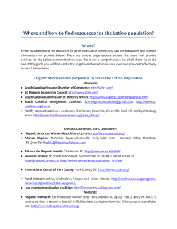 Where and how to find resources for the Latino population? Where?