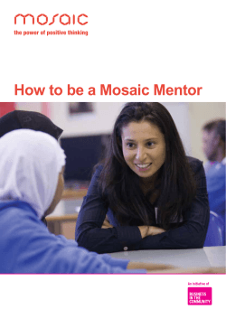 How to be a Mosaic Mentor