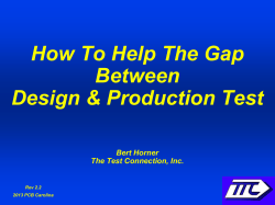 How To Help The Gap Between Design &amp; Production Test