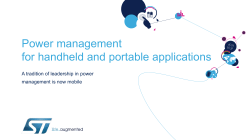 Power management for handheld and portable applications management is now mobile