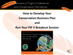 How to Develop Your Conservation Business Plan and