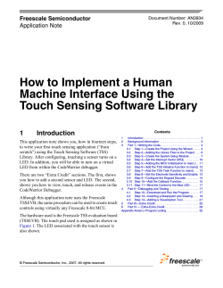 How to Implement a Human Machine Interface Using the 1