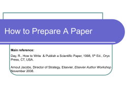 How to Prepare A Paper