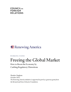 Freeing the Global Market How to Boost the Economy by