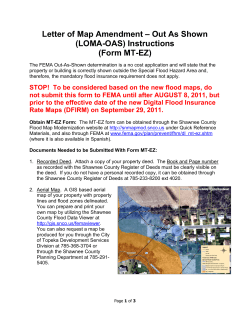 – Out As Shown Letter of Map Amendment (LOMA-OAS) Instructions (Form MT-EZ)