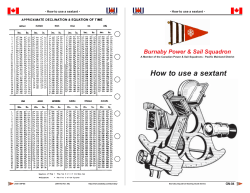 How to use a sextant Burnaby Power &amp; Sail Squadron GN-04