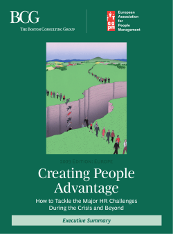 Creating People Advantage How to Tackle the Major HR Challenges