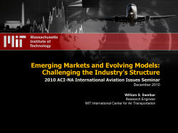 Emerging Markets and Evolving Models: Challenging the Industry’s Structure December 2010