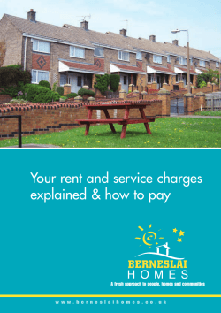 Your rent and service charges explained &amp; how to pay