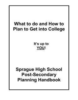 What to do and How to Plan to Get into College