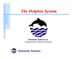 The Dolphin System Clearwater Systems Clearwater Systems, Inc. Advanced Water Treatment Equipment
