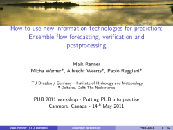 How to use new information technologies for prediction: postprocessing