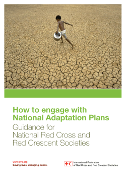 How to engage with National Adaptation Plans Guidance for National Red Cross and