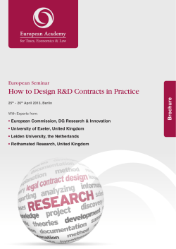 How to Design R&amp;D Contracts in Practice hure oc Br