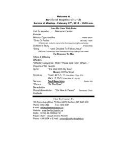 Bedford Baptist Church Enter His Gates With Praise Memorial Carillon