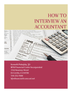 how to interview an accountant