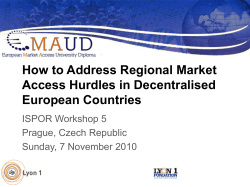 How to Address Regional Market Access Hurdles in Decentralised European Countries