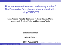 How to measure the unsecured money market? using TARGET2