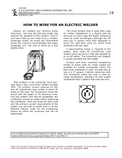 19 HOW TO WIRE FOR AN ELECTRIC WELDER