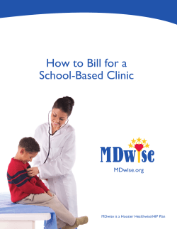 How to Bill for a School-Based Clinic MDwise.org