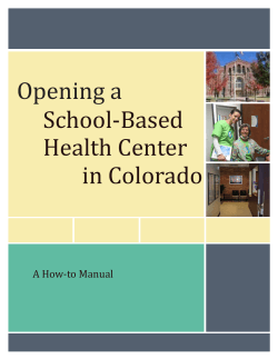Opening a School-Based Health Center in Colorado