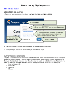 How to Use My Big Campus  www.mybigcampus.com.