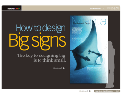 Big signs How to design U