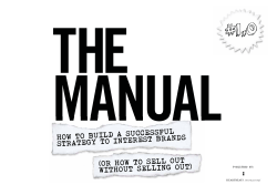 THE MANUAL HOW TO BUILD A SUCCESSFUL STRATEGY TO INTEREST BRANDS