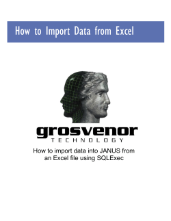 How to Import Data from Excel an Excel file using SQLExec