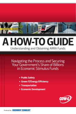 A How-to guide Navigating the Process and Securing in Economic Stimulus Funds