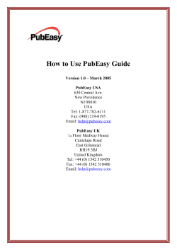 How to Use PubEasy Guide