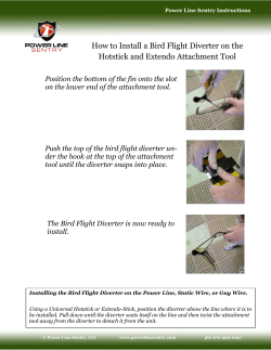 How to Install a Bird Flight Diverter on the