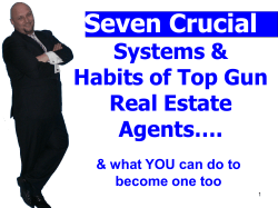 Seven Crucial Systems &amp; Habits of Top Gun Real Estate