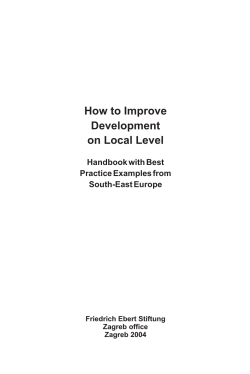 How to Improve Development on Local Level Handbook with Best