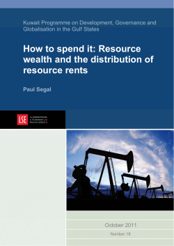 How to spend it: Resource wealth and the distribution of resource rents